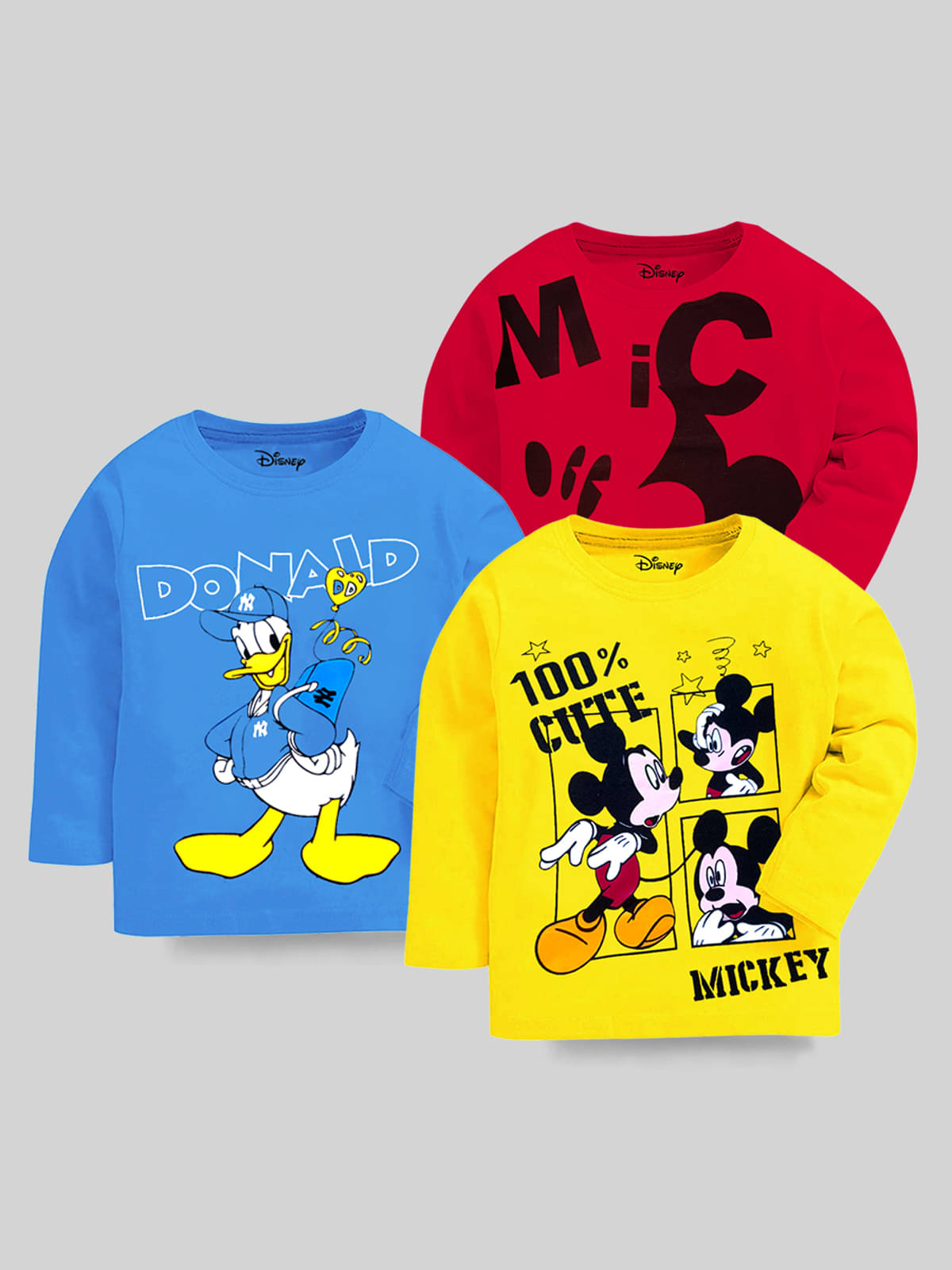     			Kuchipoo Pack of 3 Boys Cotton Blend T-Shirt ( Multicolor8 )