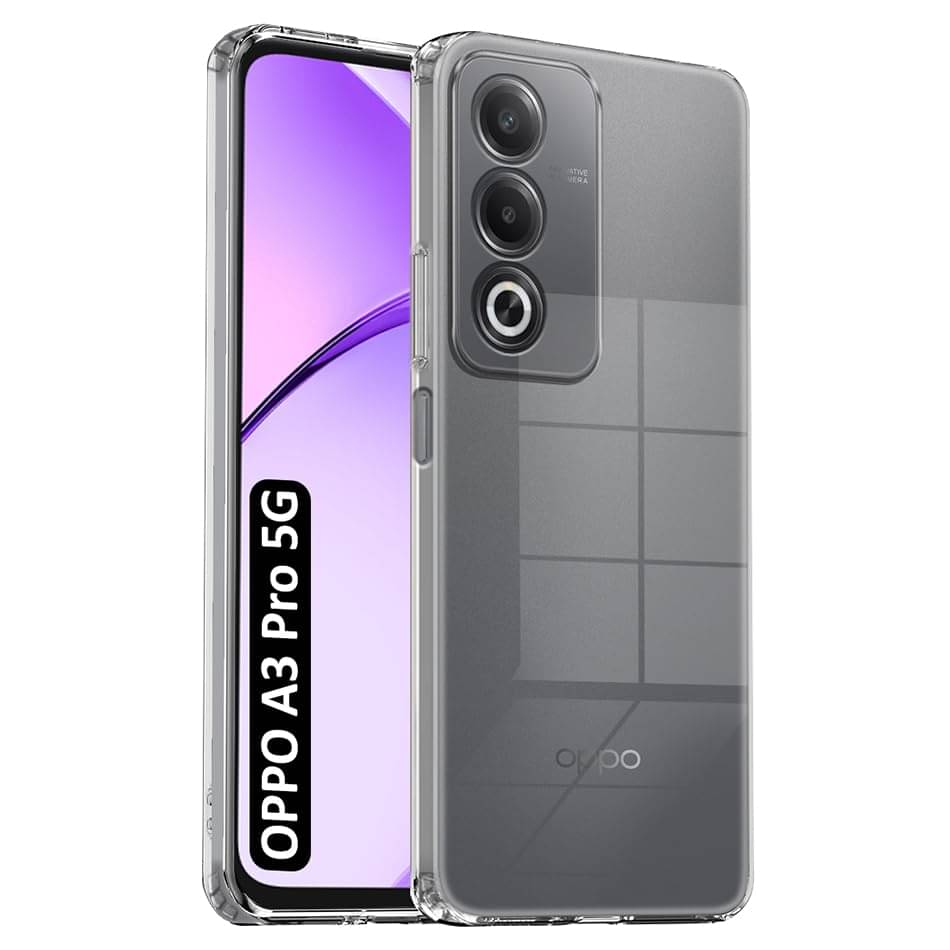     			Megha Star*** Plain Cases Compatible For Silicon Oppo A3 Pro 5g ( Pack of 1 )