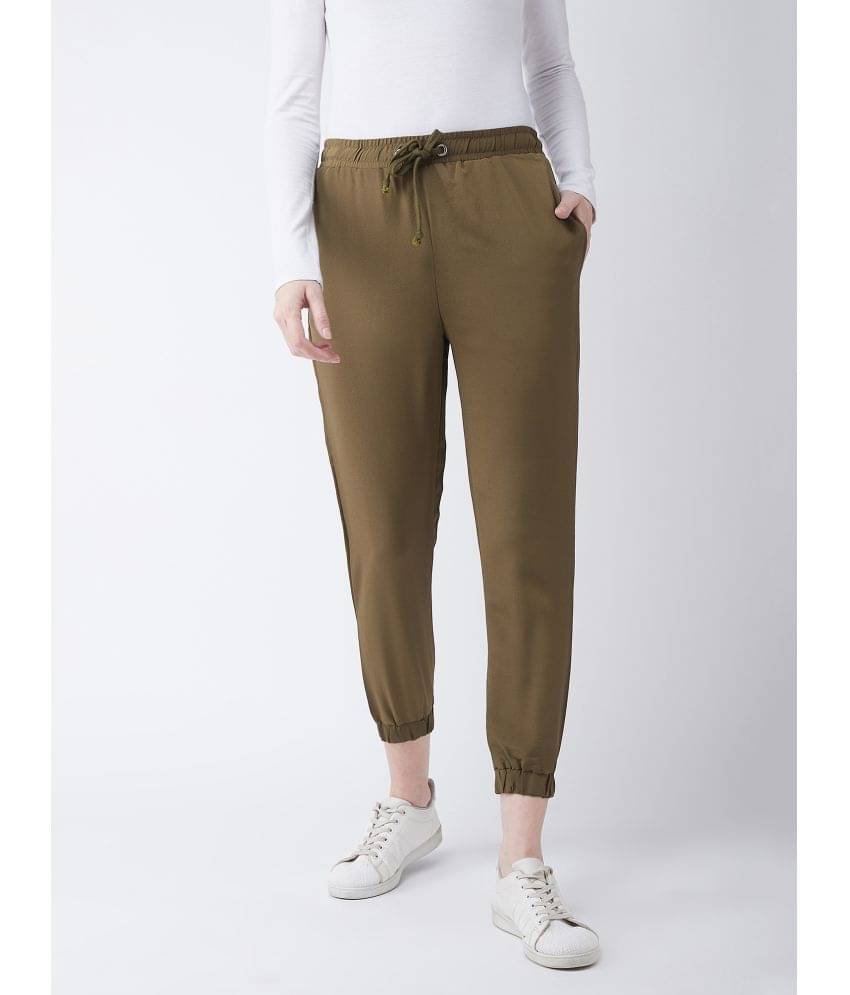     			Miss Chase - Polyester Regular Fit Olive Women's Jeggings ( Pack of 1 )