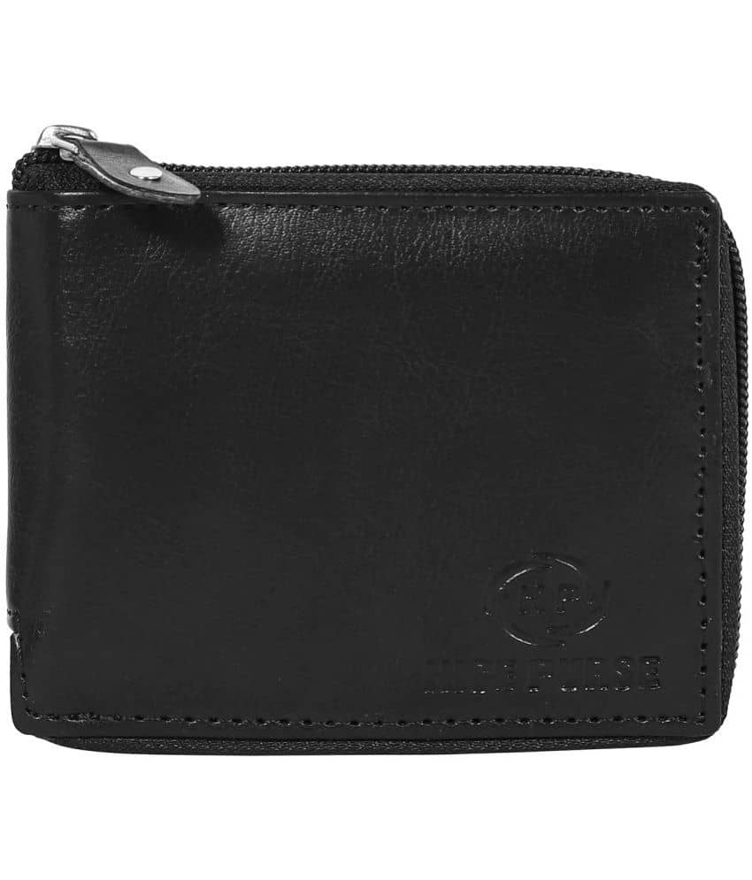 Nice Purse Black PU Men's Zip Around Wallet ( Pack of 1 ) - Handbags | Buy online on ZillyBuy