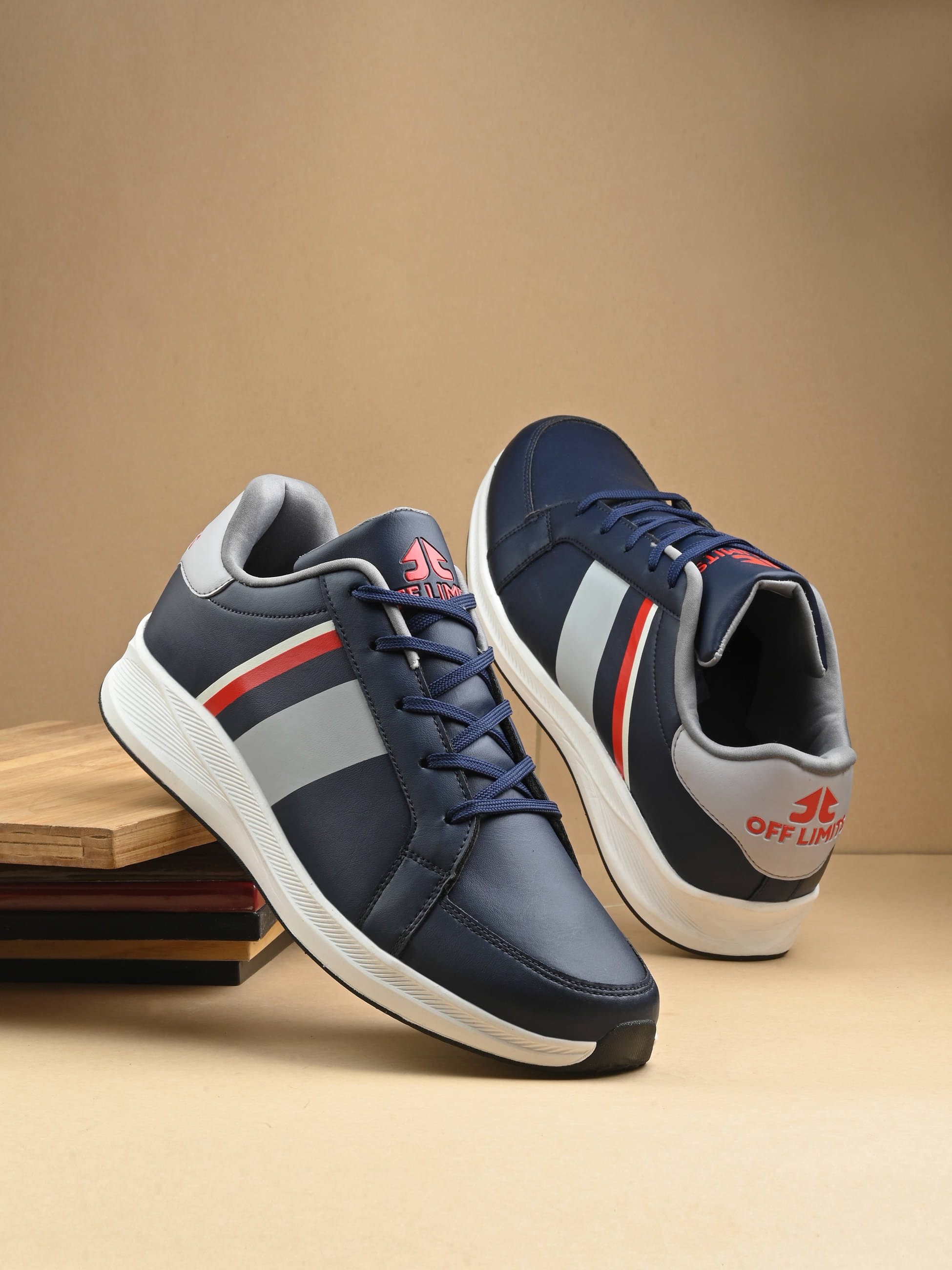 OFF LIMITS BISTRO B&T Navy Men's Sports Running Shoes OFF LIMITS BISTRO B&T Navy Men's Sports Running Shoes