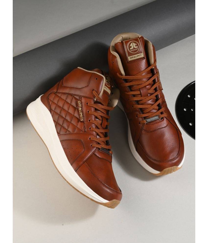     			OFF LIMITS HANGMAN Tan Basketball Shoes