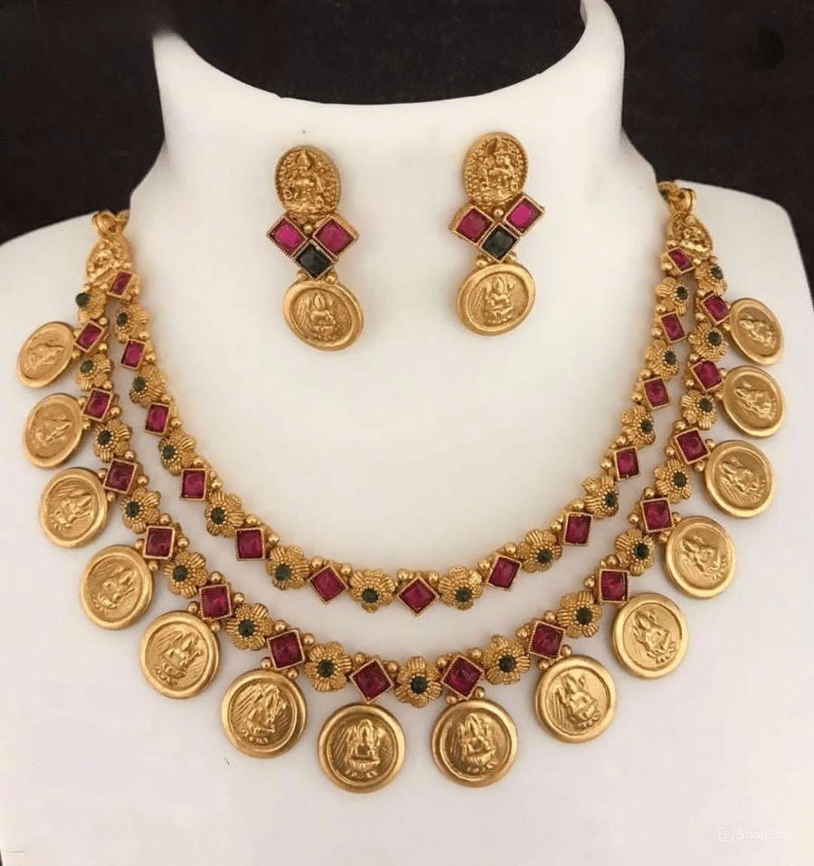     			Padmavati Bangles Multi Color Alloy Necklace Set ( Pack of 1 )