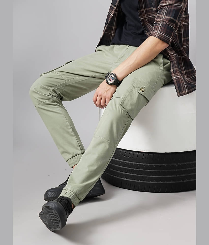 Paul Street Slim Flat Men's Cargos - Grey ( Pack of 1 )