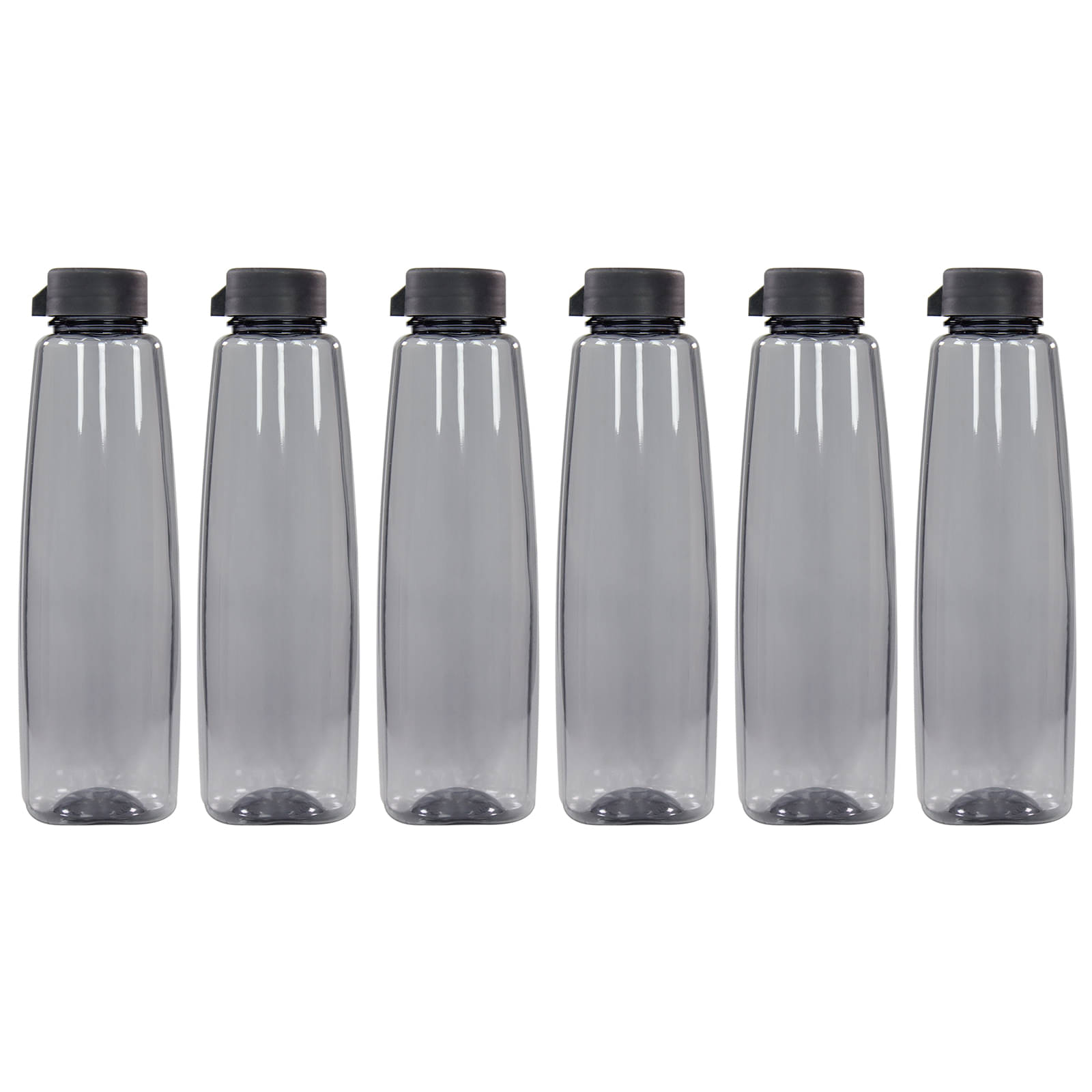 PearlPet Kohinoor-1000ML-GREY-6PCS Grey Plastic Water Bottle 1000 mL ( Set of 6 ) PearlPet Kohinoor-1000ML-GREY-6PCS Grey Plastic Water Bottle 1000 mL ( Set of 6 )
