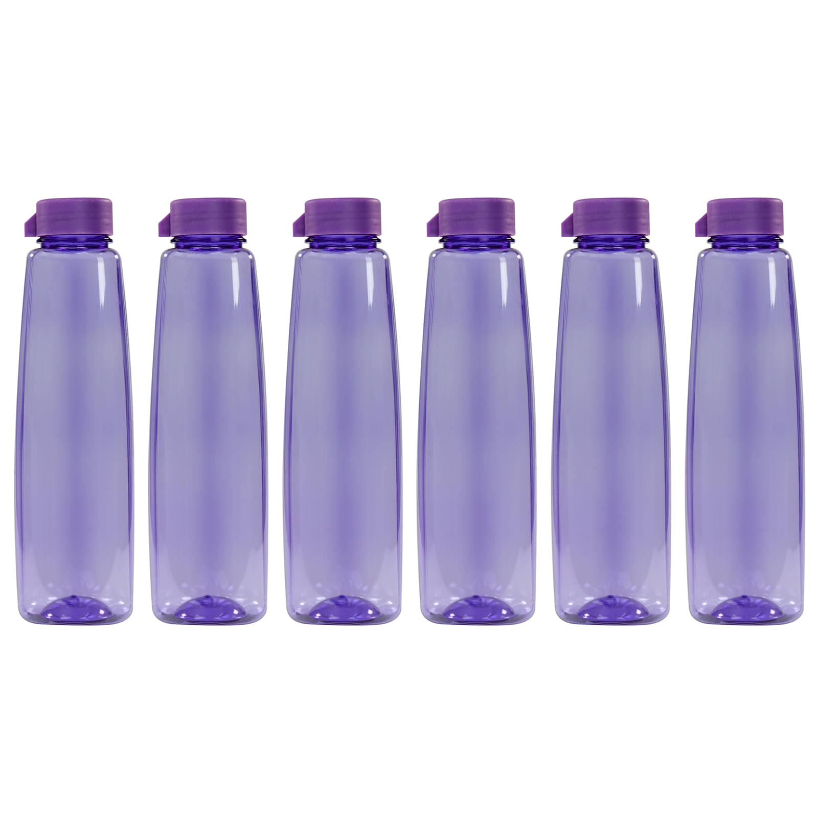     			PearlPet Kohinoor-1000ML-PURPLE-6PCS Purple Plastic Water Bottle 1000 mL ( Set of 6 )