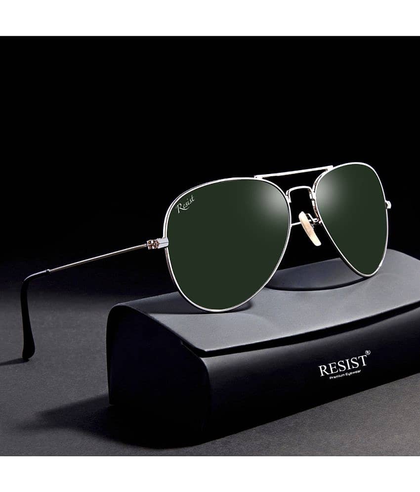 RESIST EYEWEAR Silver Pilot Sunglasses ( Pack of 1 ) - Sunglasses | Buy online on ZillyBuy