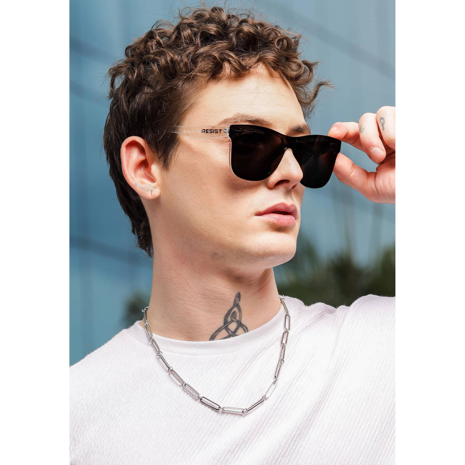     			RESIST EYEWEAR White Square Sunglasses ( Pack of 1 )