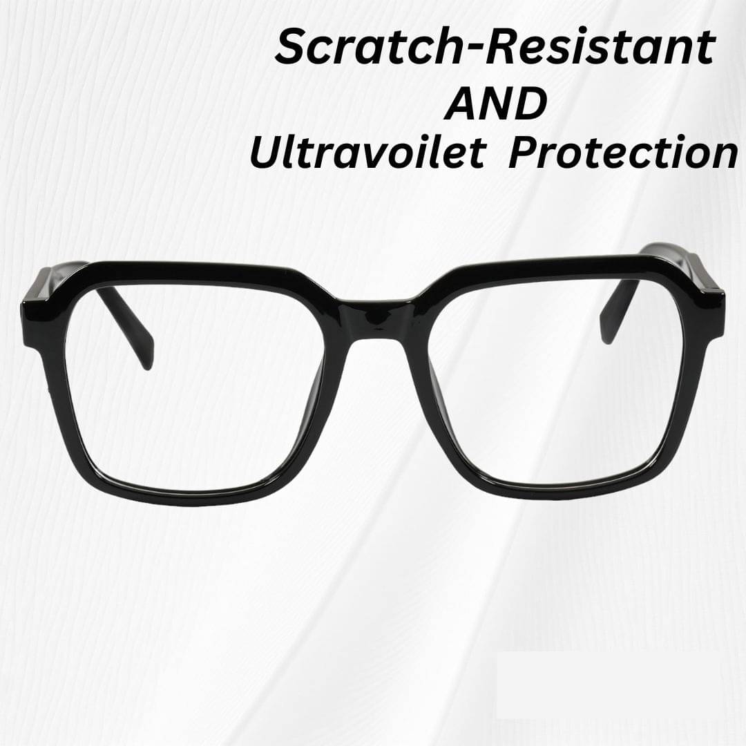 Redex Black Square Eyeglass Frame ( Pack of 1 ) Redex Black Square Eyeglass Frame ( Pack of 1 )