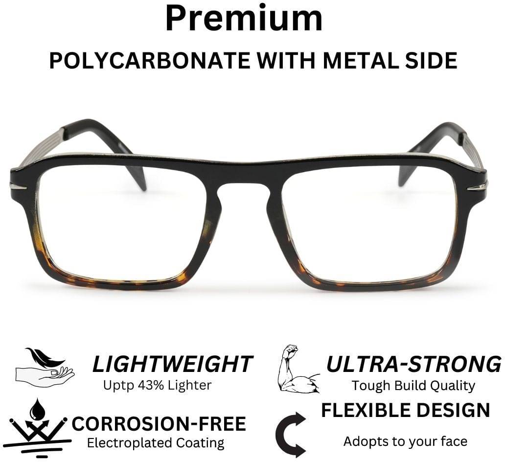 Redex Copper Square Eyeglass Frame ( Pack of 1 ) Redex Copper Square Eyeglass Frame ( Pack of 1 )