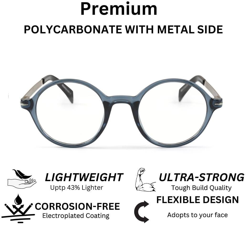 Redex Indigo Round Eyeglass Frame ( Pack of 1 ) Redex Indigo Round Eyeglass Frame ( Pack of 1 )