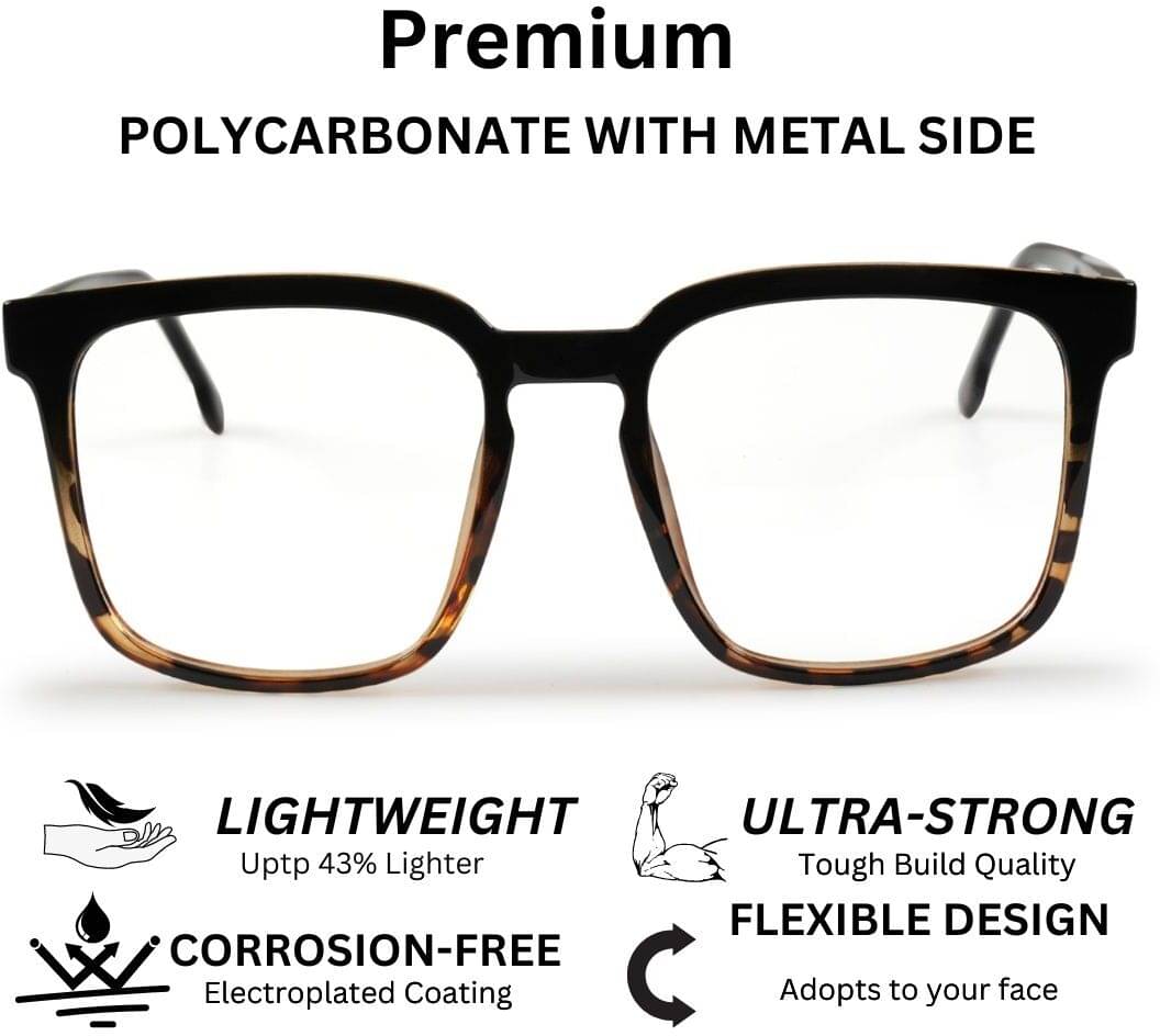 Redex Multicolor Square Eyeglass Frame ( Pack of 1 ) Redex Multicolor Square Eyeglass Frame ( Pack of 1 )
