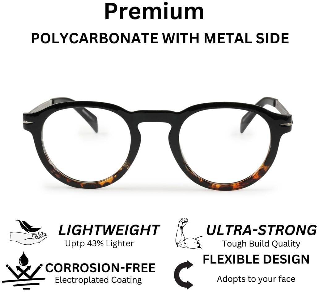Redex Tan Round Eyeglass Frame ( Pack of 1 ) Redex Tan Round Eyeglass Frame ( Pack of 1 )