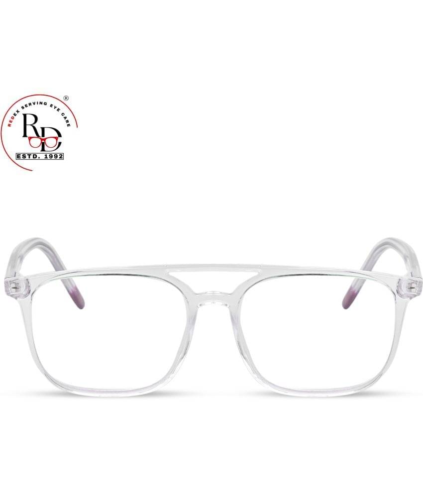     			Redex White Square Eyeglass Frame ( Pack of 1 )