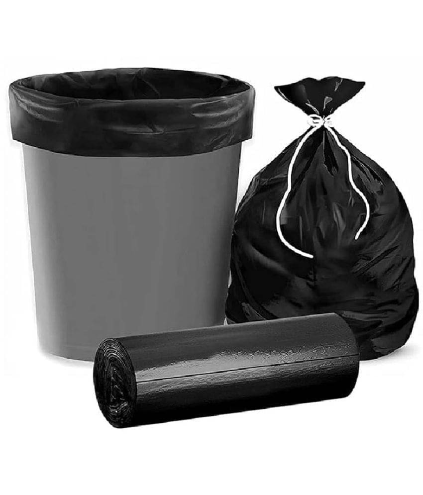     			Slings Kitchenware Black Plastic Garbage Bag Pack of 2