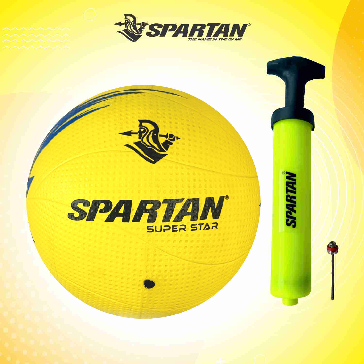     			Star Volley (Rubber Moulded) with Pump
