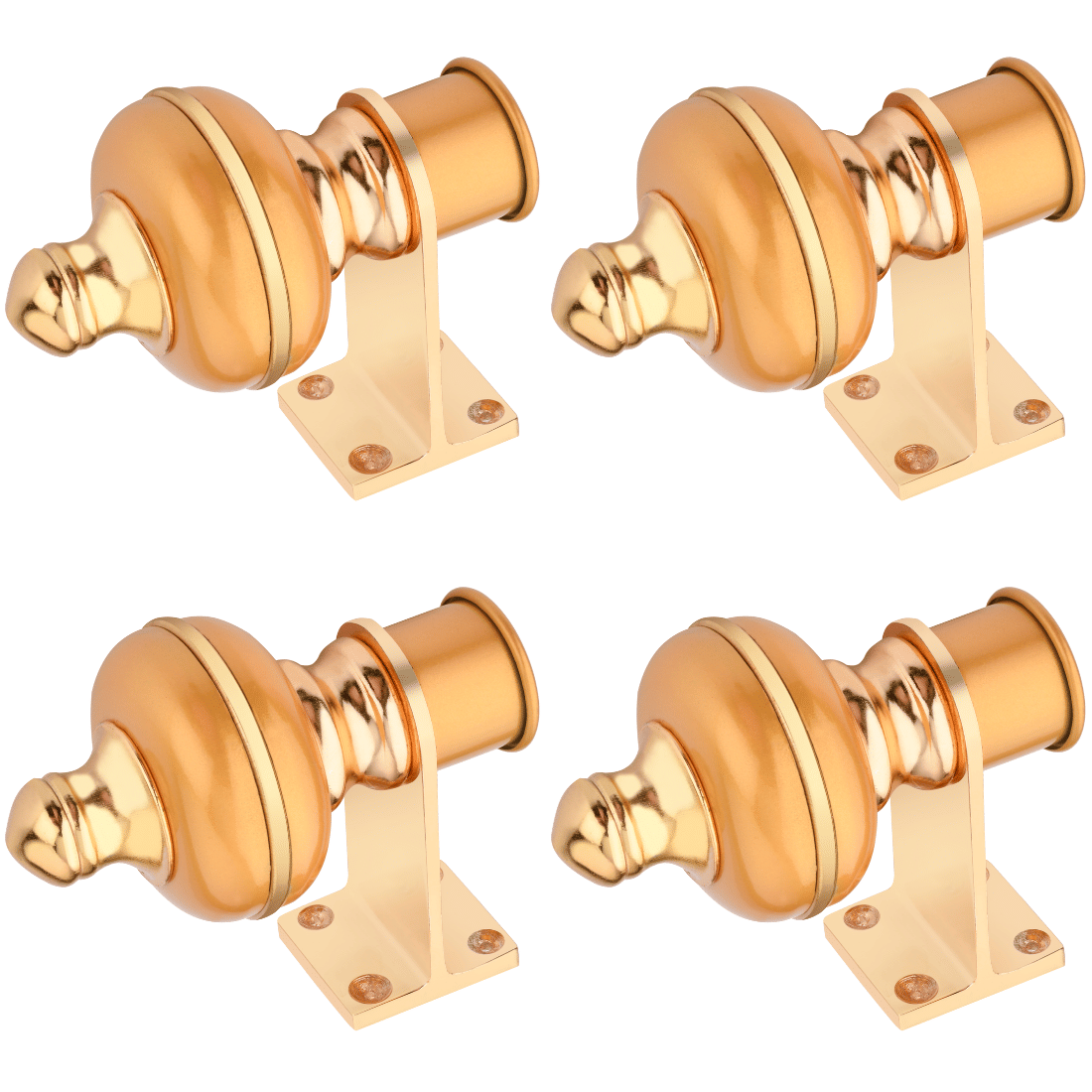     			Sun Shield Gold Wrought Iron Single Rod Bracket ( Pack of 4 )