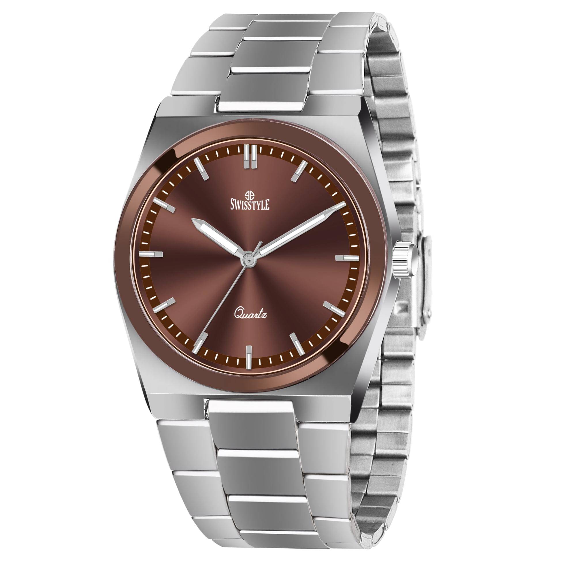     			Swisstyle Silver Stainless Steel Analog Men's Watch