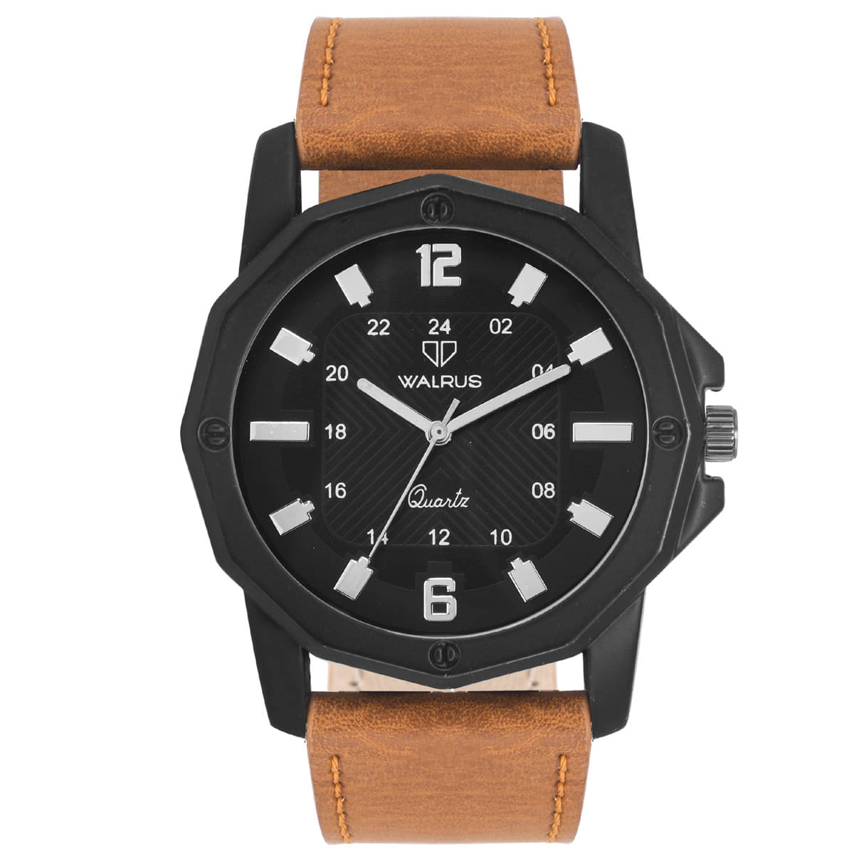     			Walrus Brown Leather Analog Men's Watch