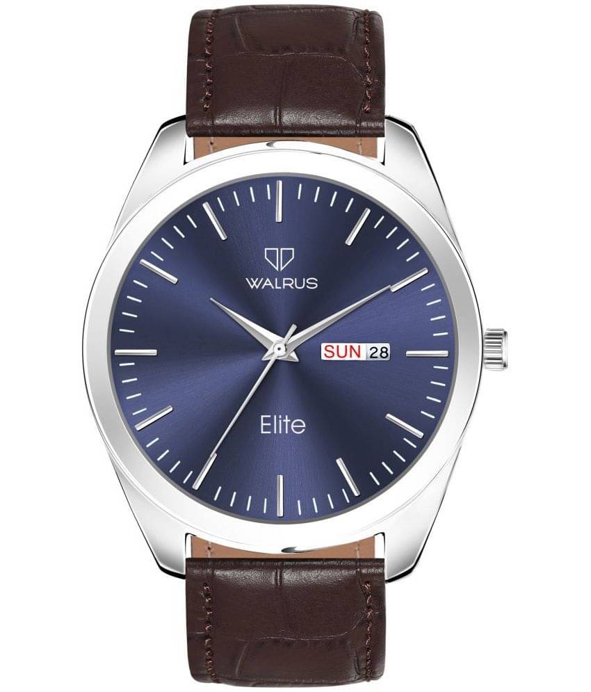     			Walrus Brown PU Analog Men's Watch