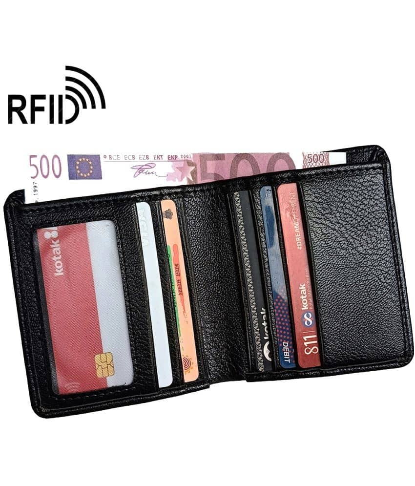 Wingers Black Faux Leather Men's RFID Wallet ( Pack of 1 ) - Handbags | Buy online on ZillyBuy