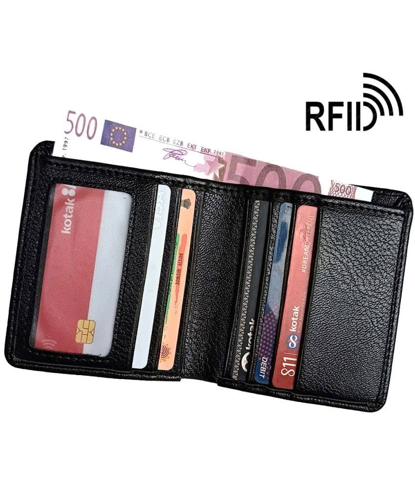Wingers Black Faux Leather Men's RFID Wallet ( Pack of 1 ) - Handbags | Buy online on ZillyBuy