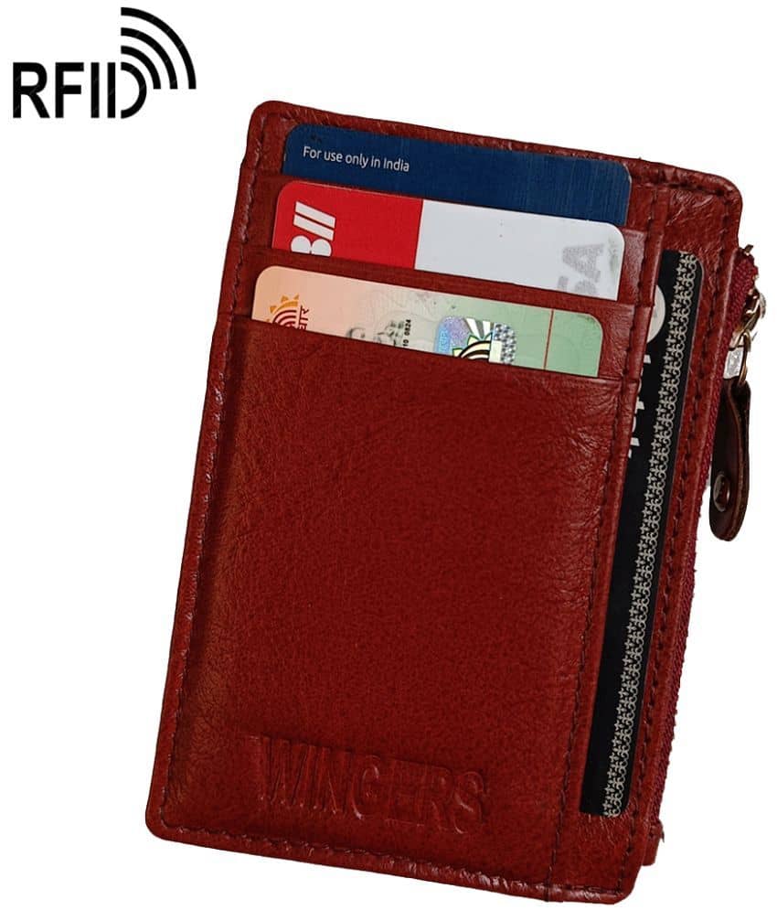 Wingers Brown Leather Men's RFID Wallet ( Pack of 1 ) - Handbags | Buy online on ZillyBuy