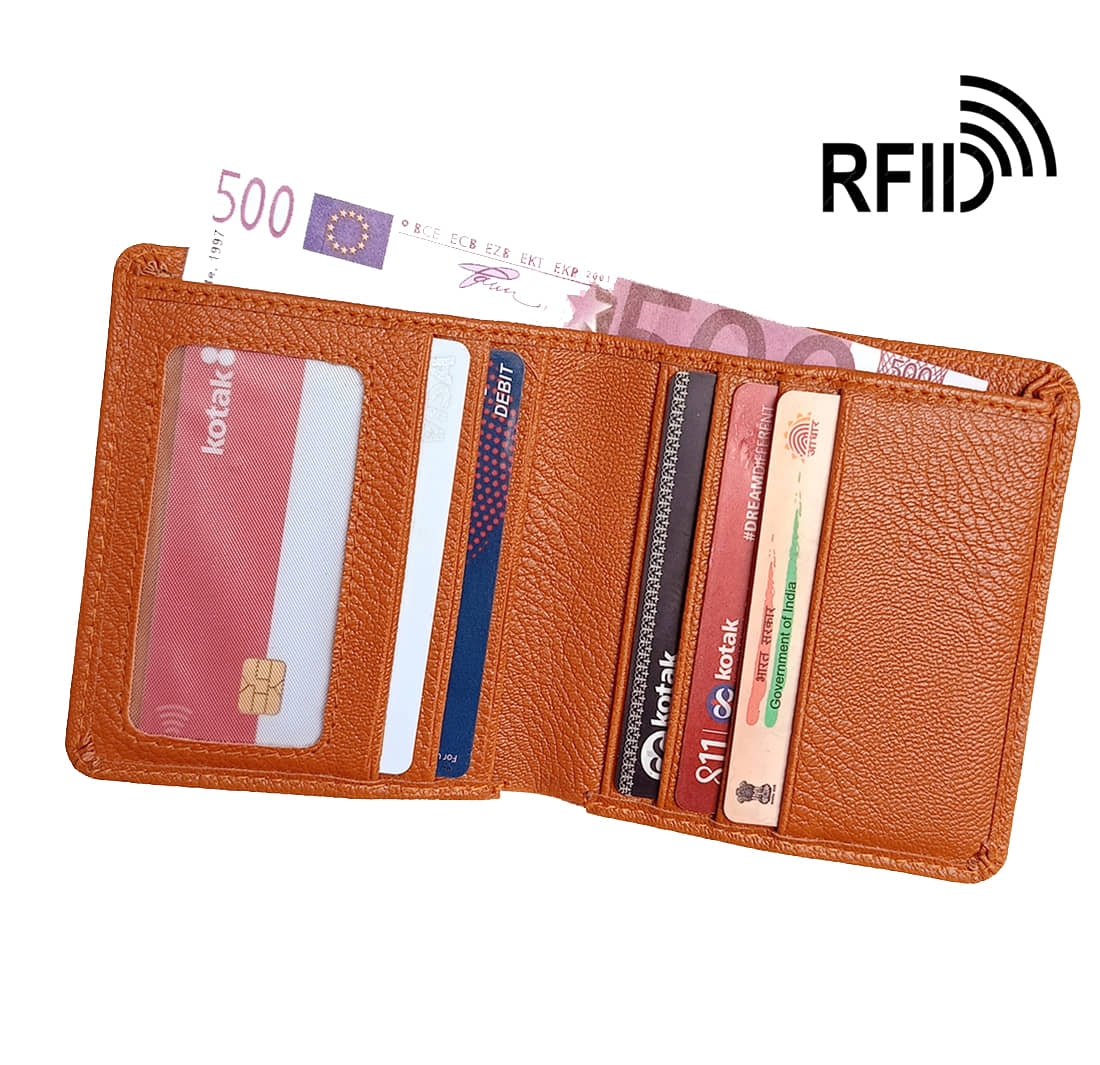Wingers Tan Faux Leather Men's RFID Wallet ( Pack of 1 ) - Handbags | Buy online on ZillyBuy