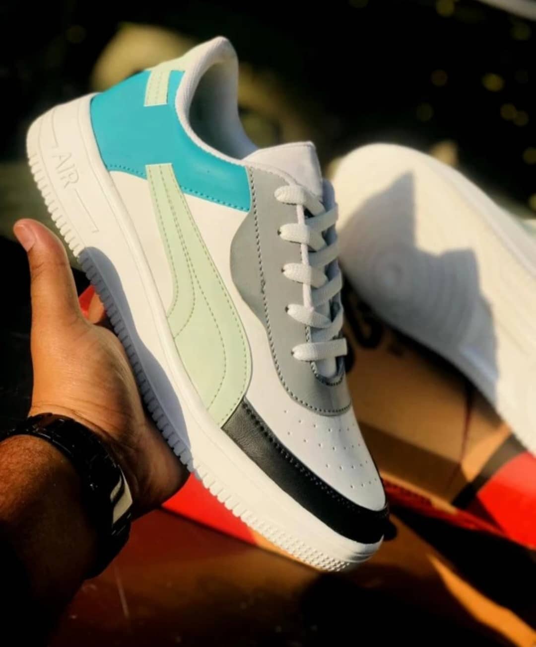 ADISO  Stylish Casual Outdoor Shoes Mint Green Men's Lifestyle Shoes - Casual Shoes | Buy online on ZillyBuy