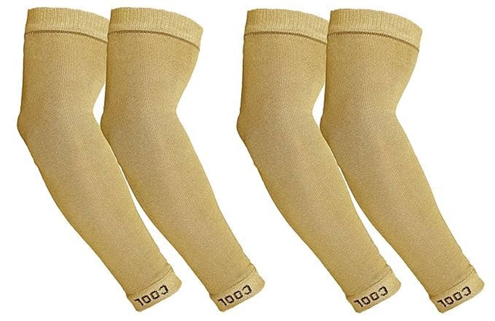 ATIPRIYA Beige Solid Riding Sleeves ( Set of 2 ) ATIPRIYA Beige Solid Riding Sleeves ( Set of 2 )