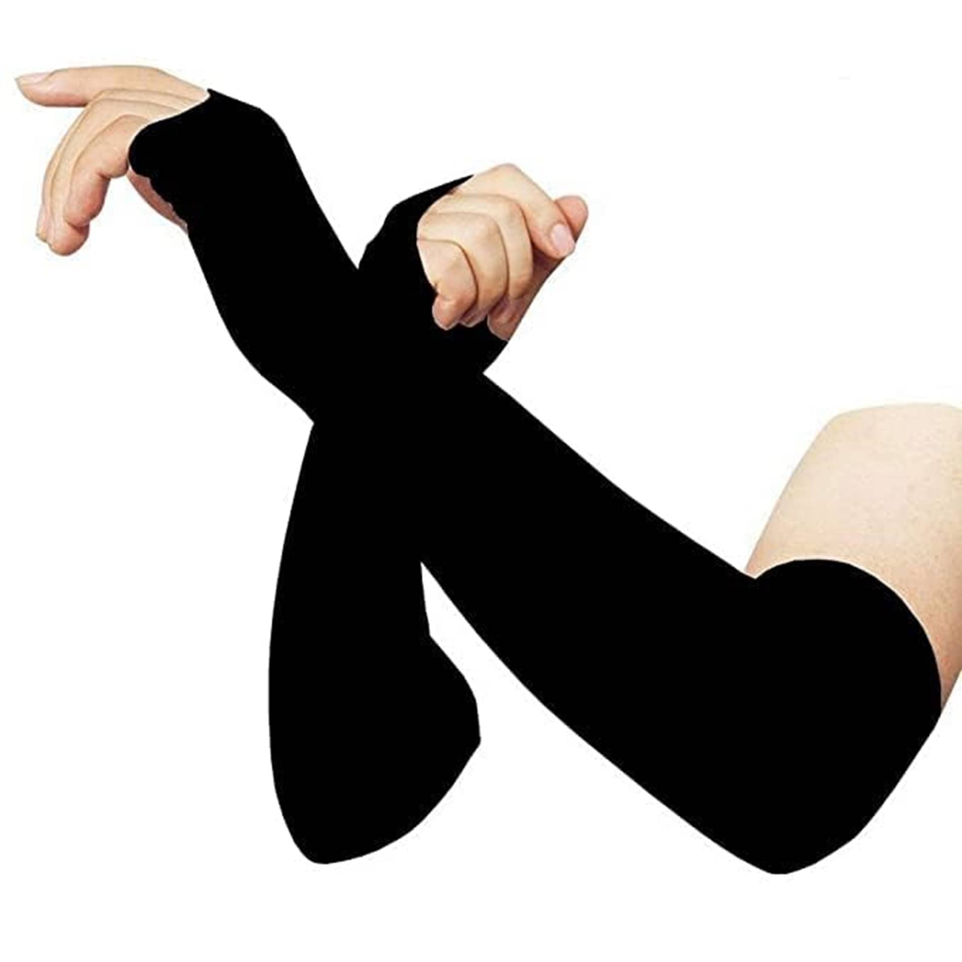 ATIPRIYA Black Solid Riding Sleeves ( Single Set ) ATIPRIYA Black Solid Riding Sleeves ( Single Set )