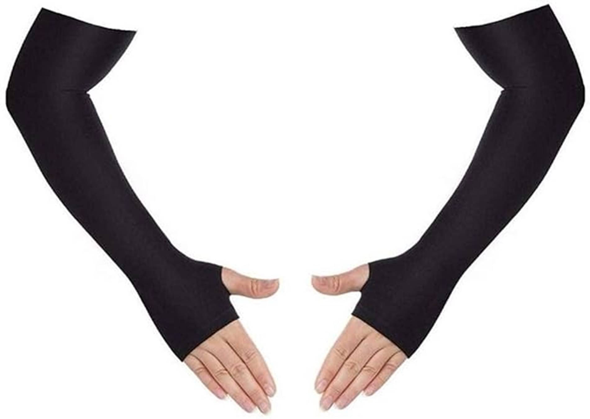     			ATIPRIYA Black Solid Riding Sleeves ( Single Set )