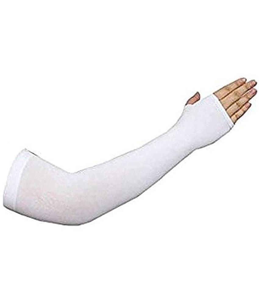 ATIPRIYA White Solid Riding Sleeves ( Single Set ) ATIPRIYA White Solid Riding Sleeves ( Single Set )
