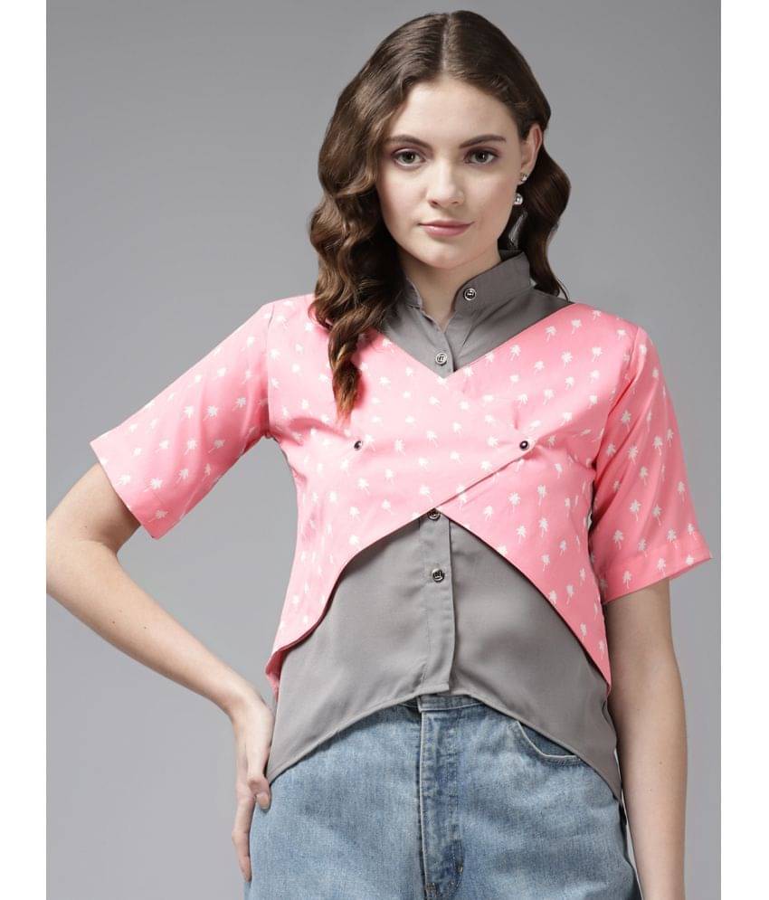 Aarika Women's Georgette Regular Top ( Pink ) Aarika Women's Georgette Regular Top ( Pink )