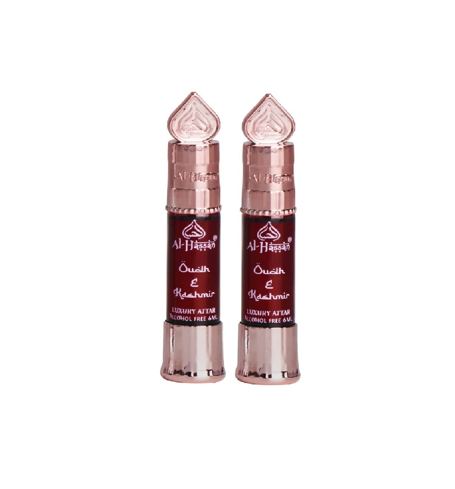 Al - Hassan Oudh E Kashmir Attar For Men & Women Alcohol-free ittar Roll on 6 ml (Pack of 4)