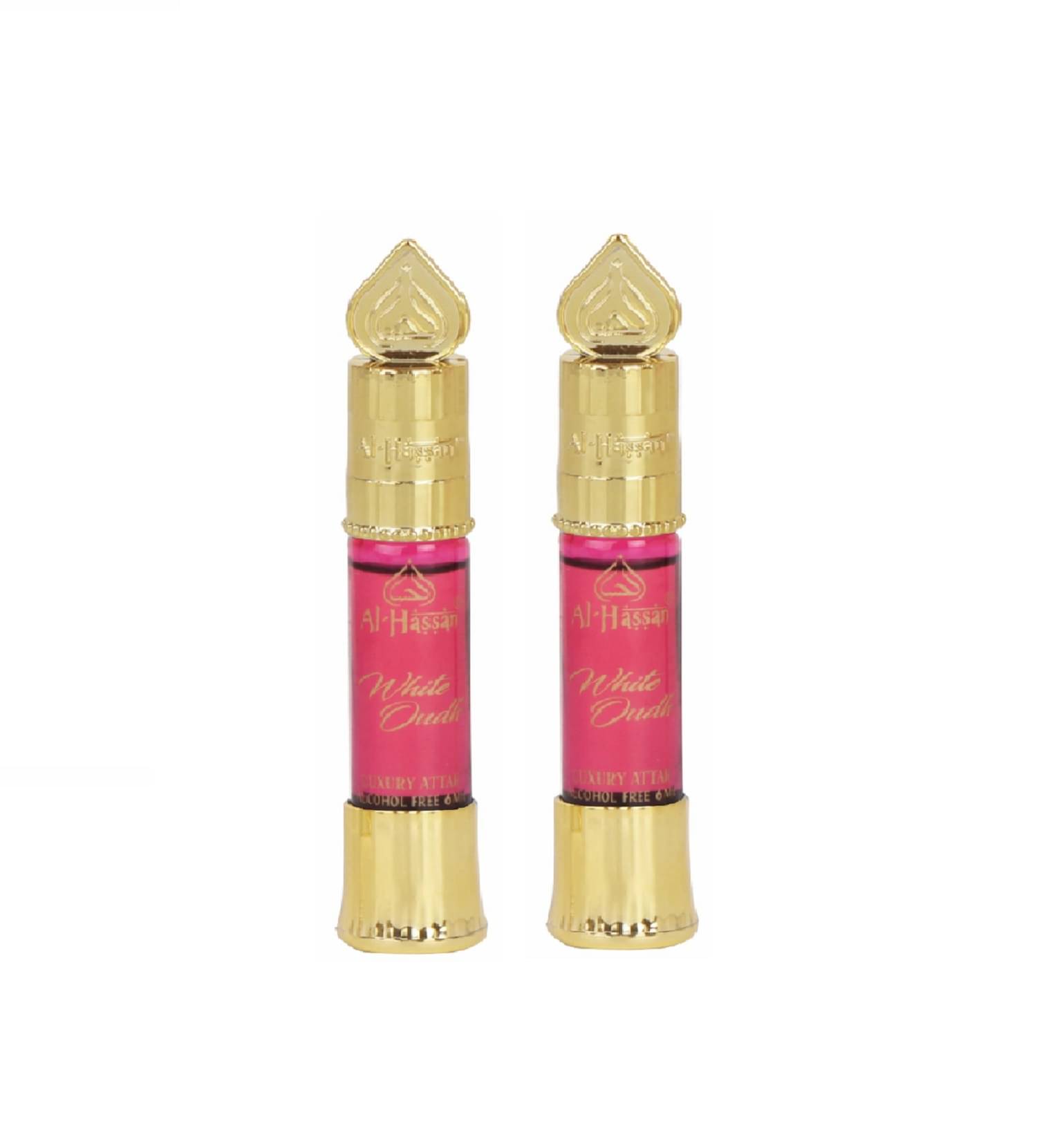 Al - Hassan White Oudh Attar For Men & Women Alcohol-free ittar Roll on 6 ml (Pack of 2) Al - Hassan White Oudh Attar For Men & Women Alcohol-free ittar Roll on 6 ml (Pack of 2)
