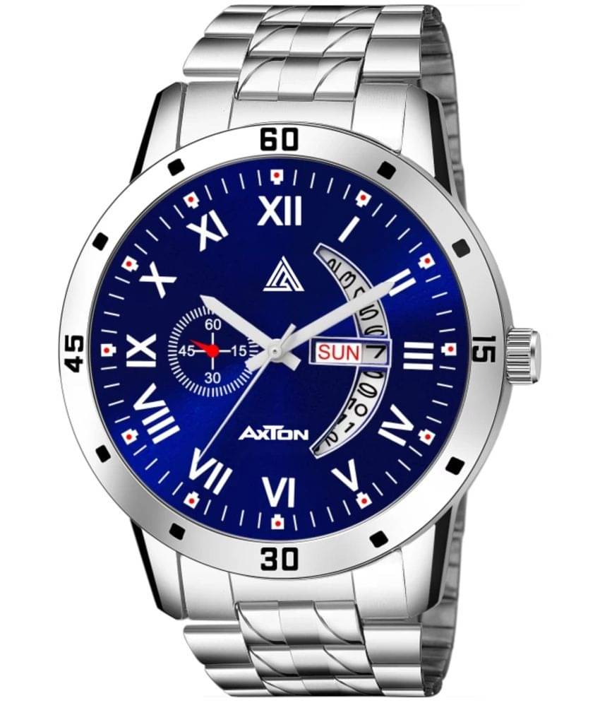    			Axton Silver Stainless Steel Analog Men's Watch