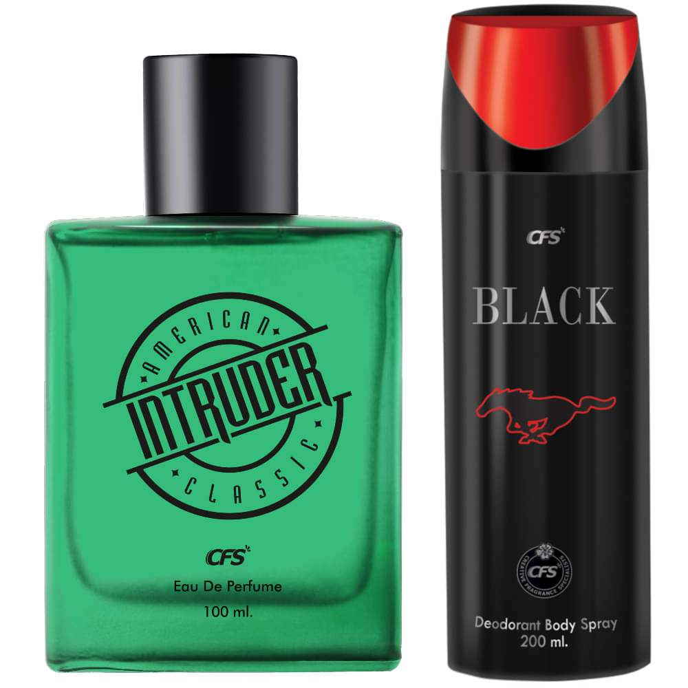     			CFS Intruder Green 100ml EDP Long Lasting Perfume & Black 200ml Deodorant Body Spray