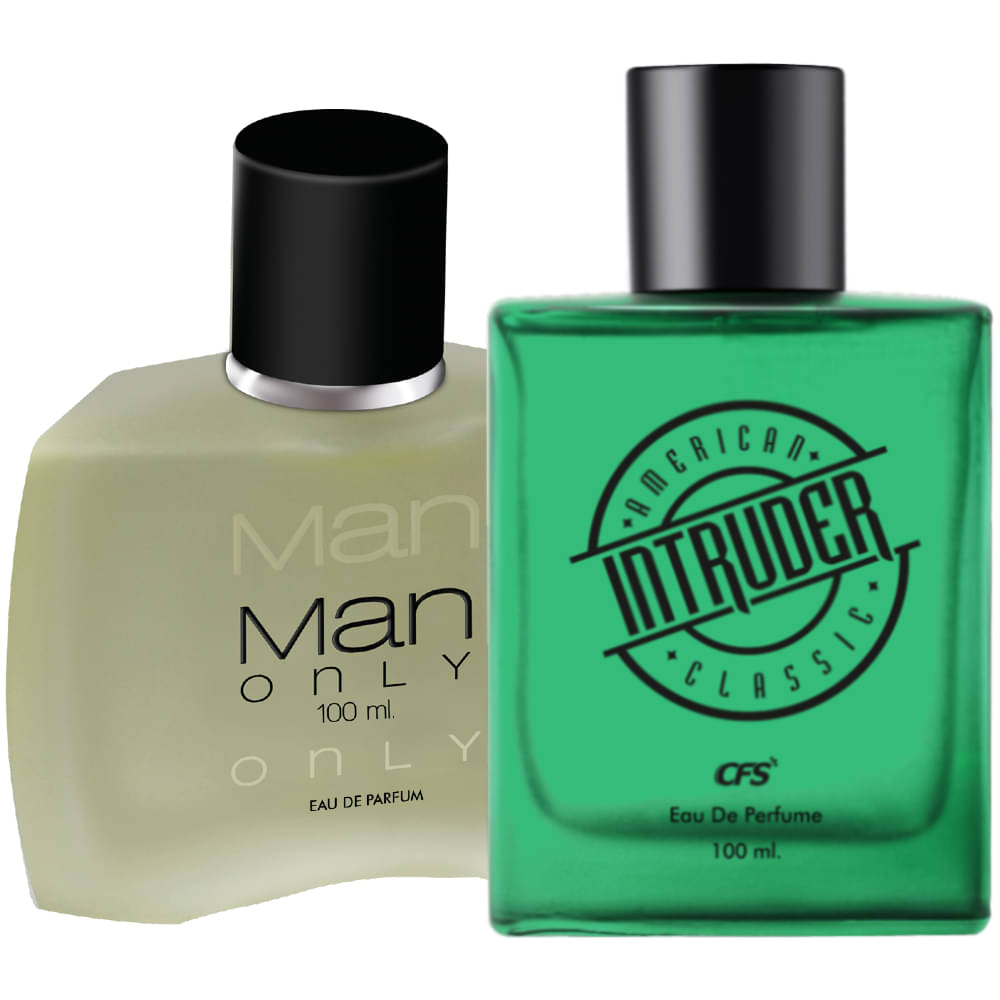     			CFS Intruder Green 100ml & Man Only Black 100ml Long Lasting Eau De Parfum