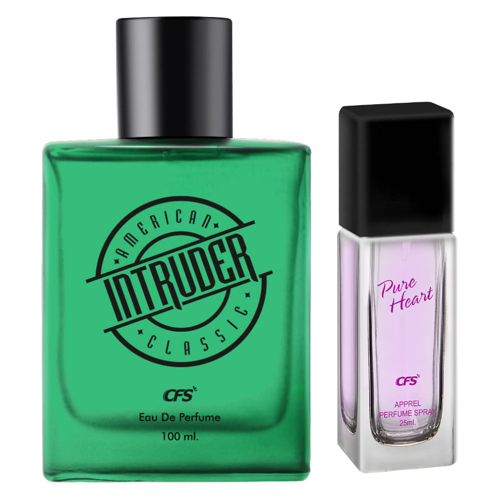     			CFS Intruder Green 100ml & Pure Heart Pink 25ml Long Lasting Best Perfume