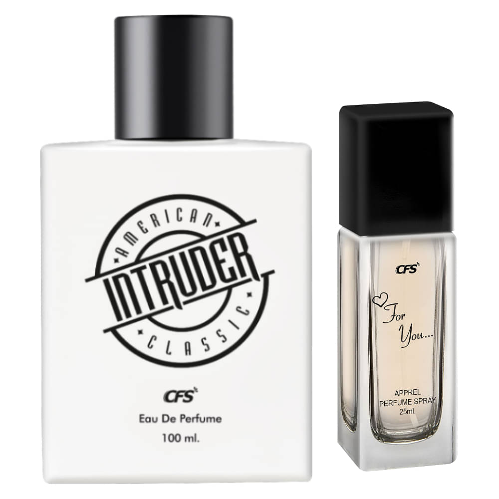     			CFS Intruder White 100ml & For You 25ml Long Lasting Best Perfume