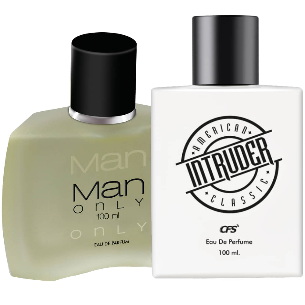     			CFS Intruder White 100ml & Man Only Black 100ml Long Lasting Eau De Parfum