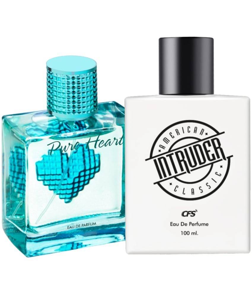     			CFS Intruder White 100ml & Pure Heart Blue 100ml Long Lasting Eau De Parfum