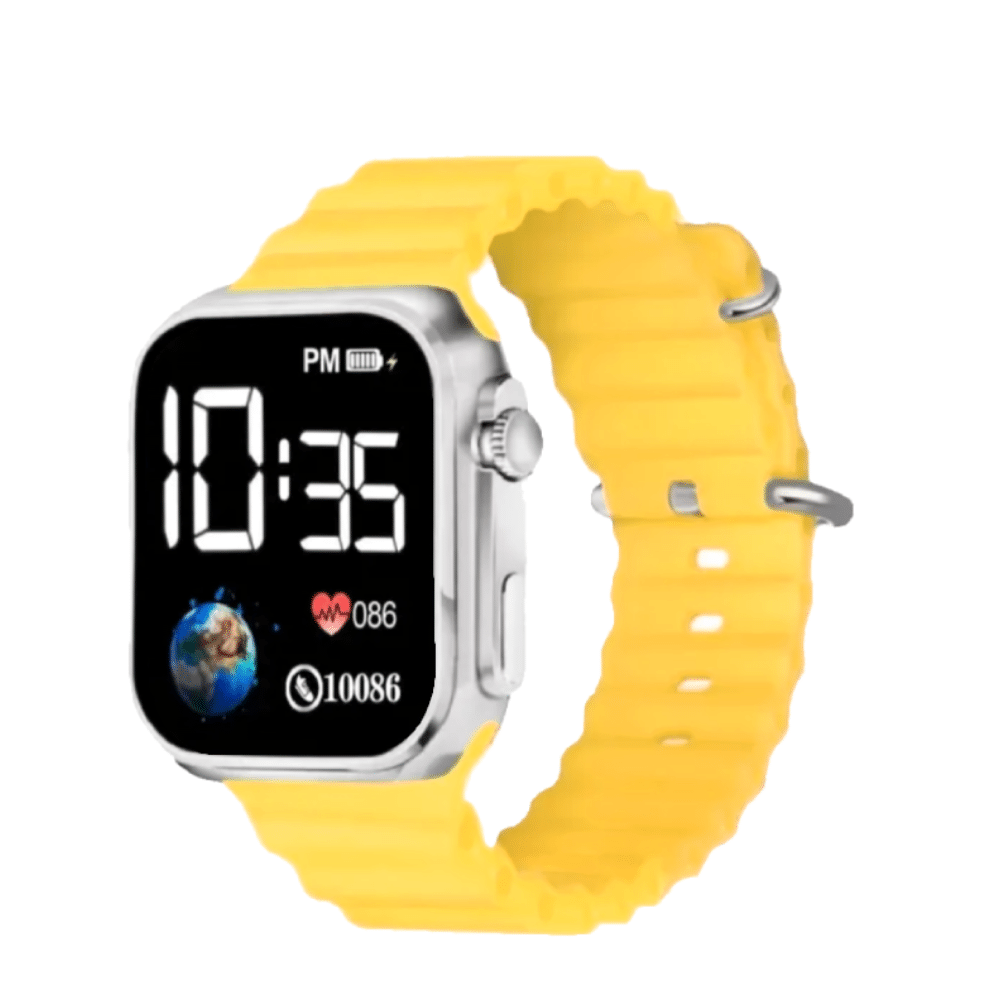     			Cosmic Yellow Silicon Digital Womens Watch