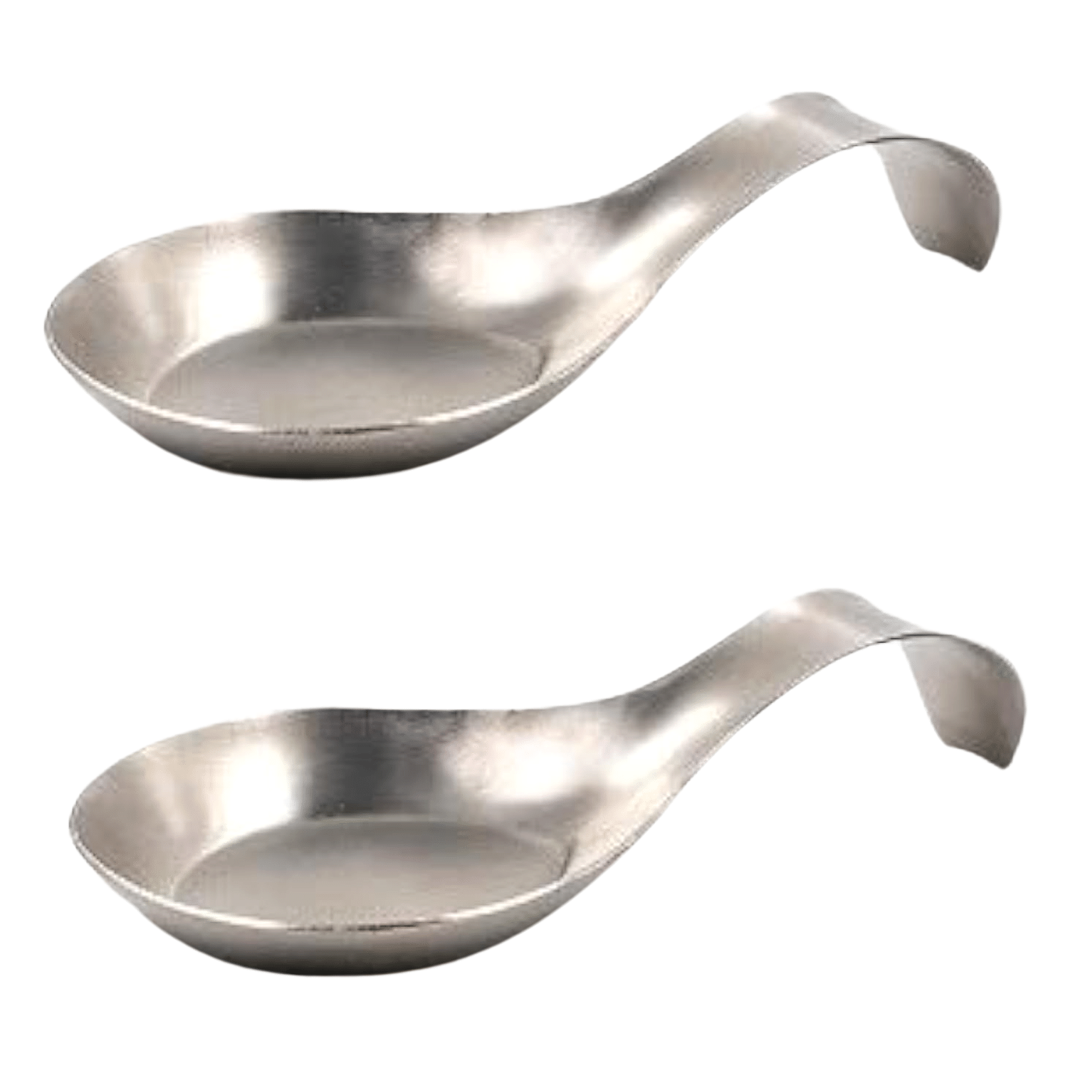     			Dynore Silver Silver 2 Spoon Rest ( Set of 2 )