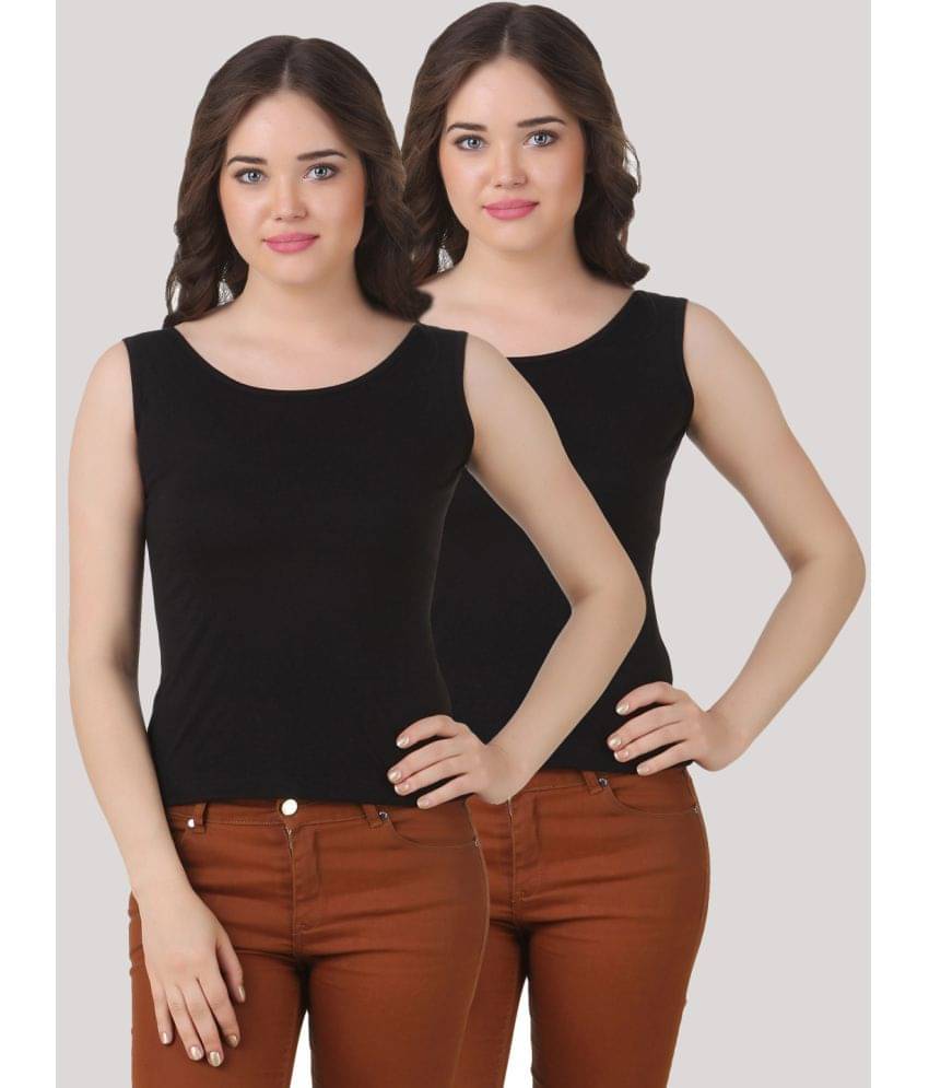 ETICO Single jersy Tanks - Black Pack of 2     			ETICO Single jersy Tanks - Black Pack of 2