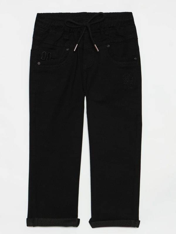     			JFR Pack of 1 Boys 100% Cotton Jeans ( Black )