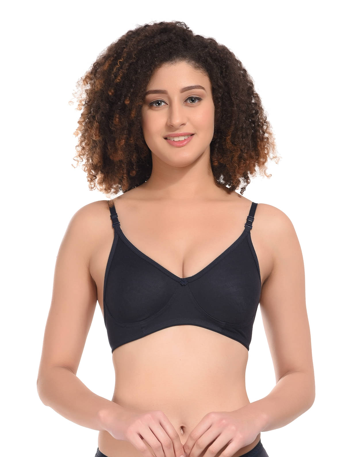 Elina Cotton Non Padded Women's T-Shirt Bra ( Navy Blue ) RM-LIYA-NAVYBLUE Elina Cotton Non Padded Women's T-Shirt Bra ( Navy Blue ) RM-LIYA-NAVYBLUE