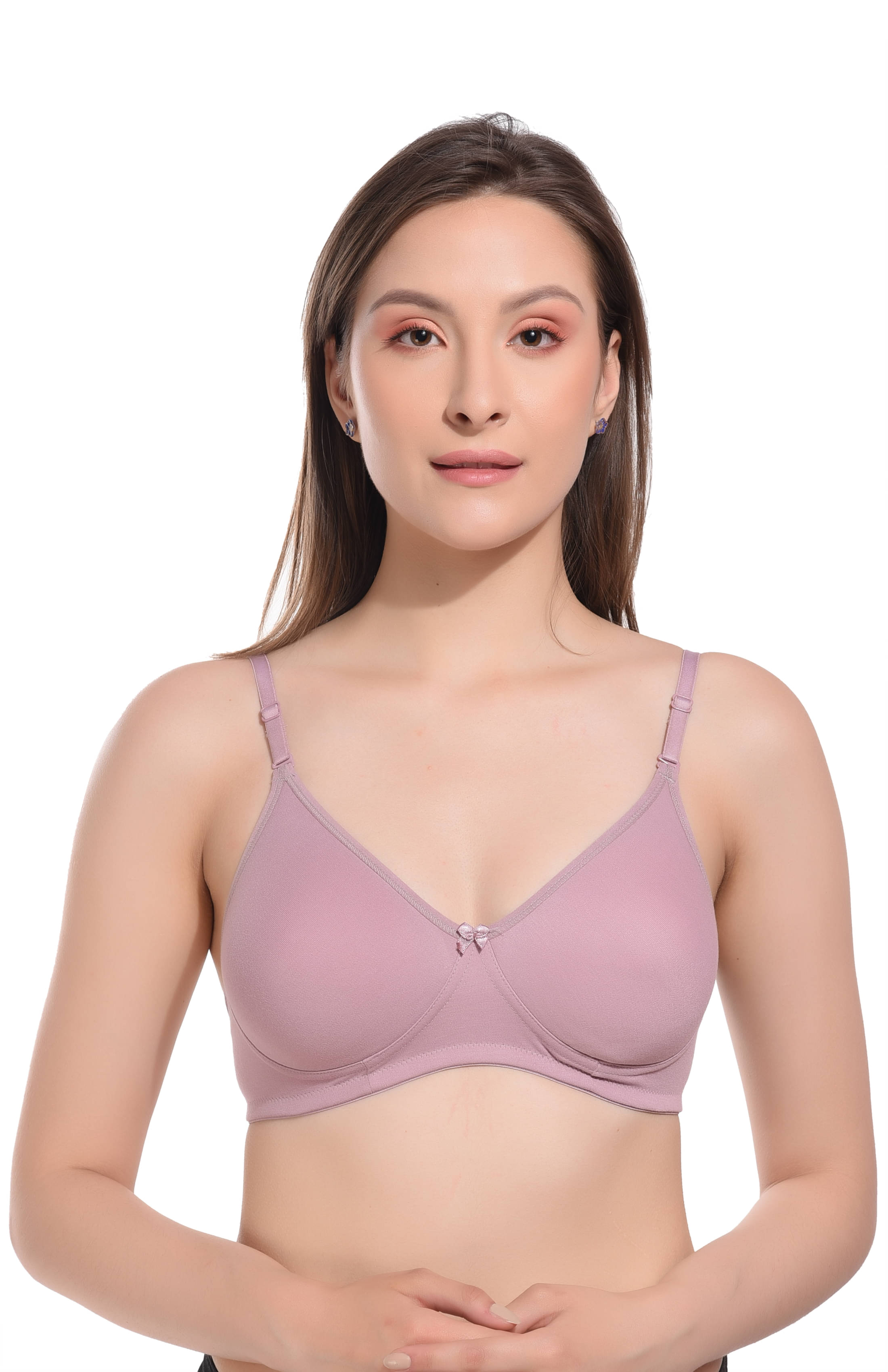     			Elina Cotton Lightly Padded Women's T-Shirt Bra ( Olive ) RM-SPACER-ONION