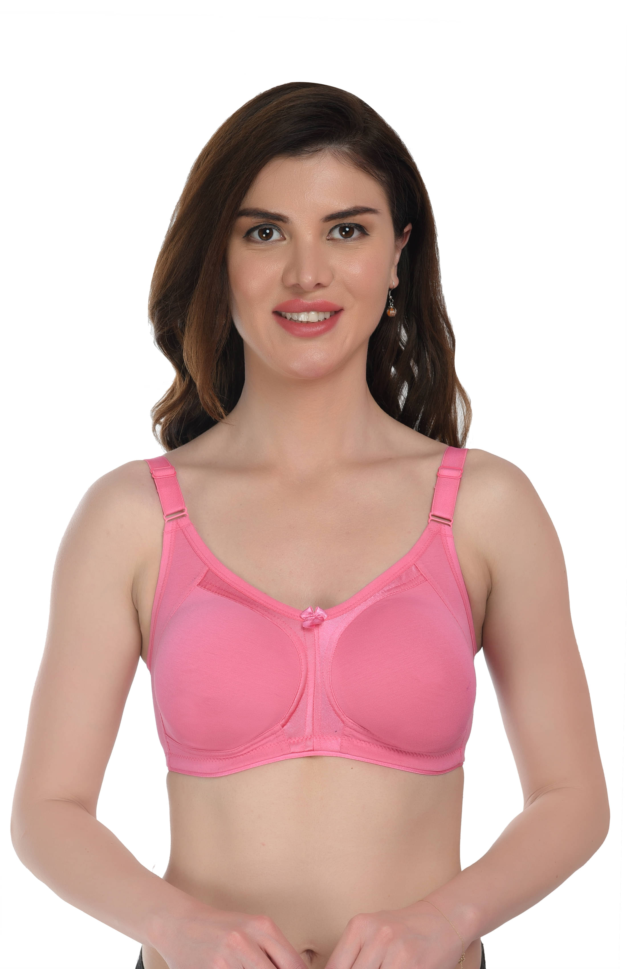     			Elina Cotton Non Padded Women's Minimizer Bra ( Rose Gold ) RM-RIVA-LIGHTPINK